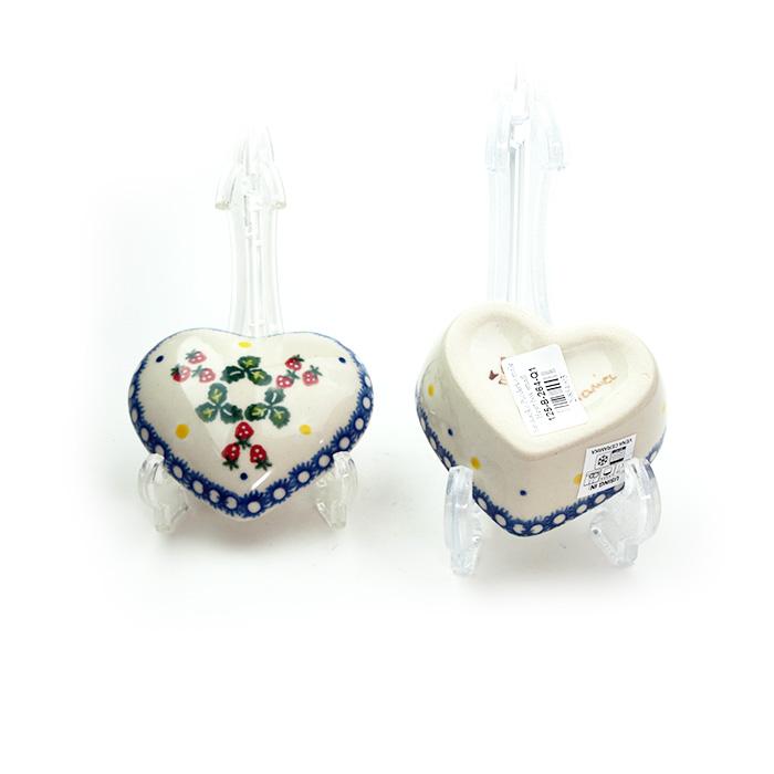 ハートボックス(V125-B264)【ポーリッシュポタリー[ポーランド食器