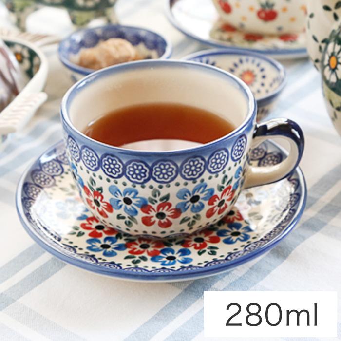カップ＆ソーサー[W133-166]【ポーリッシュポタリー[ポーランド食器