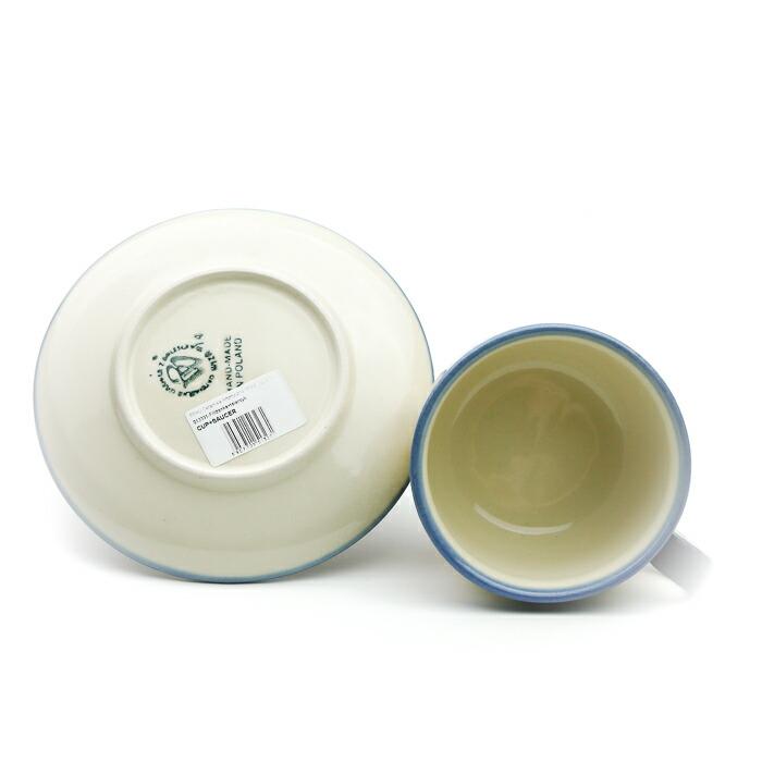ポーランド　食器　ポットとカップ&ソーサー カップ＆ソーサー[W133-166]【ポーリッシュポタリー[ポーランド食器