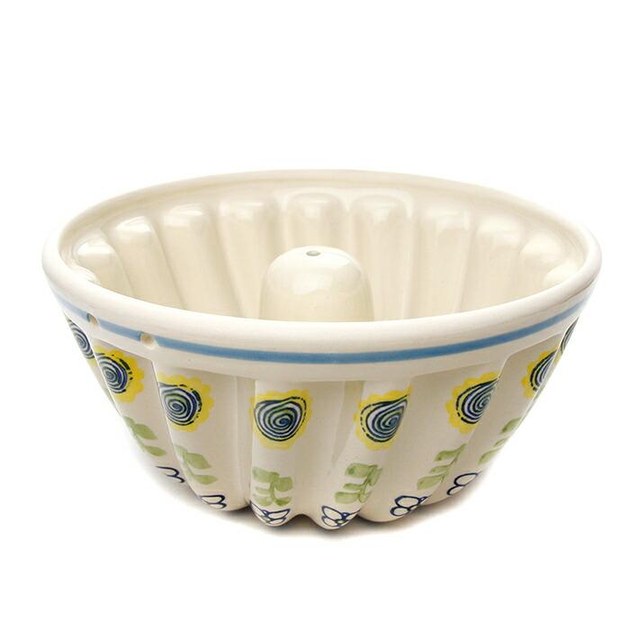 ポーリッシュポタリー　クグロフ型 クグロフ型 ポーリッシュポタリー(ポーランド食器)