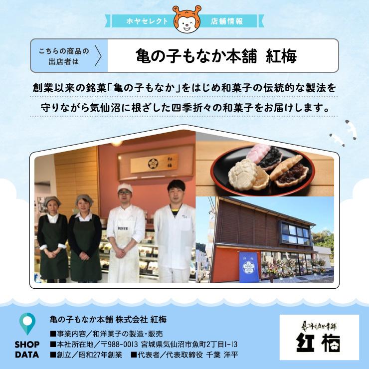 亀っこ万両10個入 和菓子 お彼岸 お返し もなか 最中 小倉 白餡 胡麻餡 幸福を呼ぶ八角の箱入り ギフト（紅梅） |  | 05