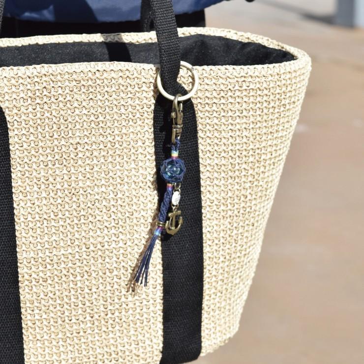 ビン玉キーホルダー キーホルダー 浮き玉 ハンドメイドハンドメイド