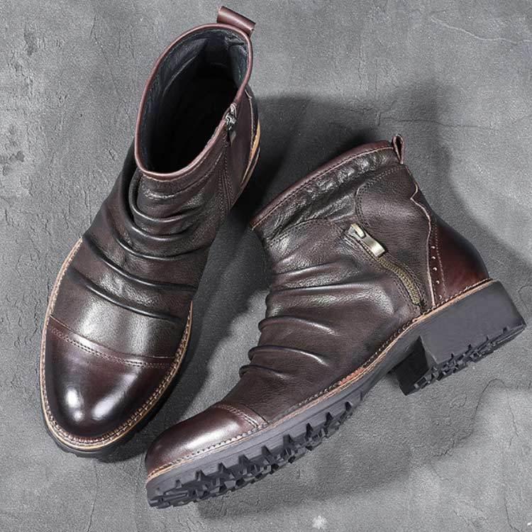 定期入れの ブーツ ドレープブーツ サイドジップ ブーツ ダブルジップ ブーツ ドレープブーツ サイドジップ ダブルジップ ショートブーツ サイドジッパー ビンテージブーツ ワークブーツ メンズ エンジニアブーツ カジュア Www Threeriversofs Com