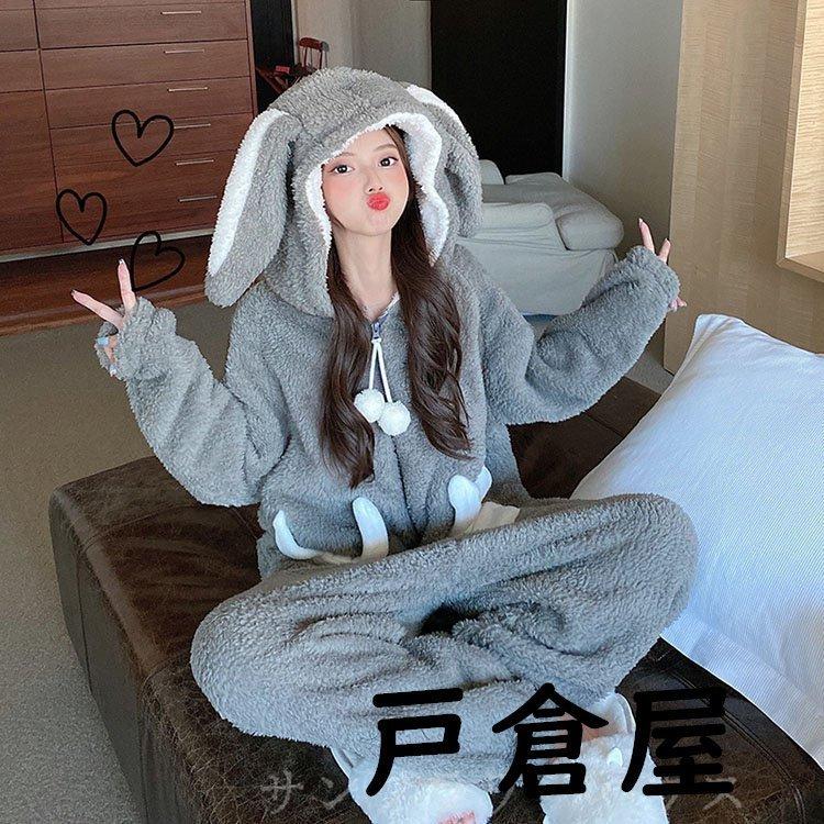 下着 靴下 部屋着 フラワーb ブルーグレイ ルームウェア 着ぐるみ パジャマ 安い 大人 オールインワン もこもこ レディース 部屋着 可愛い うさぎ 部屋着 寝巻きゆったり 暖かい 韓国風 6z7yckabit Www Tritop Com Br