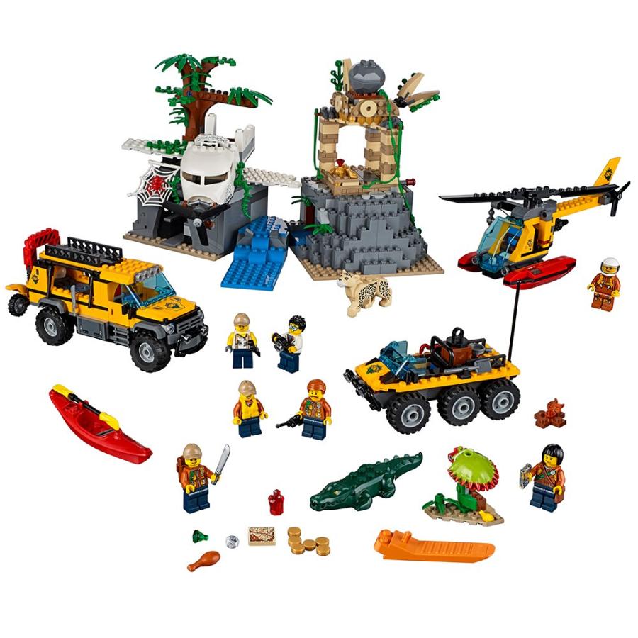 (レゴシティ) LEGO City ジャングル探検家 ジャングル探検サイト 60161 組み立てキット 813ピース LEGO C 並行輸入品｜kevin-store｜03