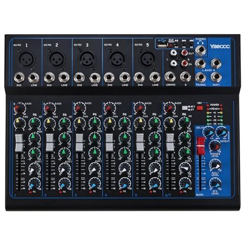 4/7 Channel Professional Powered Mixer Power Mixing Live Studio  並行輸入品｜kevin-store｜02