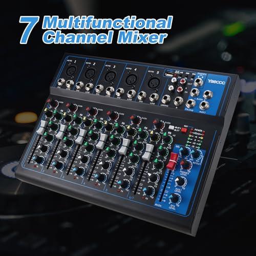 4/7 Channel Professional Powered Mixer Power Mixing Live Studio  並行輸入品｜kevin-store｜05