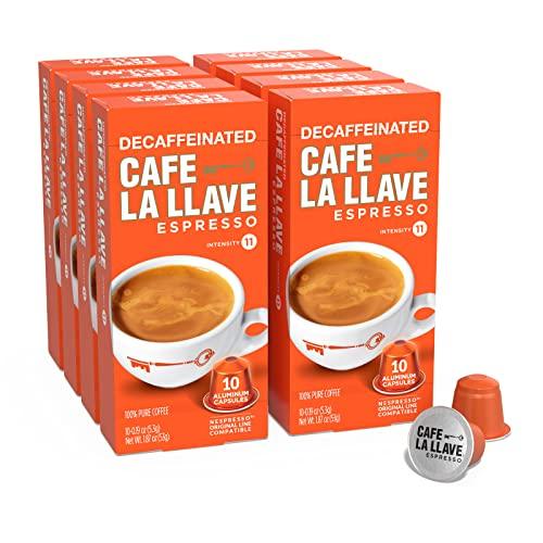 Cafe La Llave Decaf Espresso Capsules, Intensity 11 Recylable Co 並行輸入品｜kevin-store｜02