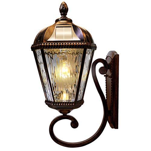 Gama Sonic Solar Outdoor Wall Light, Royal Bulb Exterior Sconce  並行輸入品｜kevin-store｜02