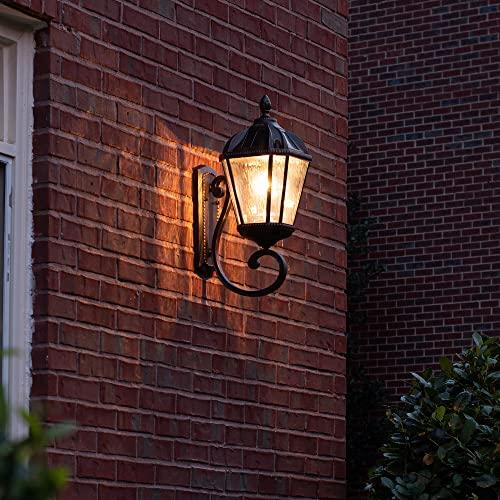 Gama Sonic Solar Outdoor Wall Light, Royal Bulb Exterior Sconce  並行輸入品｜kevin-store｜08