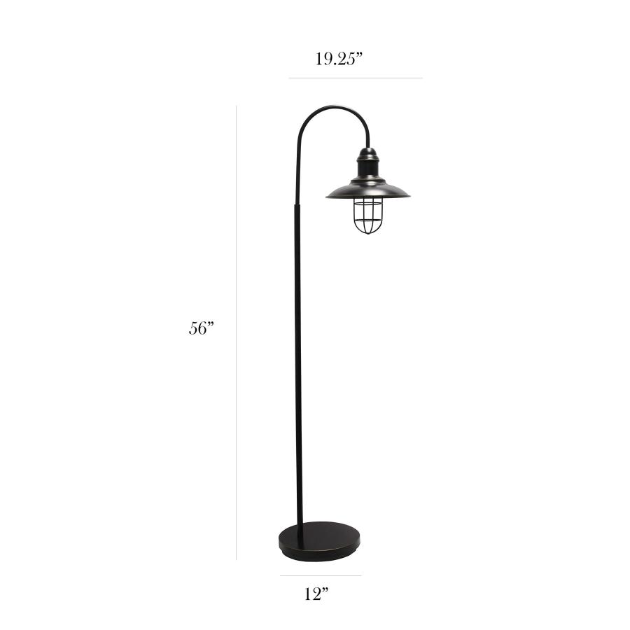 Elegant Designs LF1032 RBZ Rustic Open Cage Floor Lamp, Restorat 並行輸入品｜kevin-store｜07