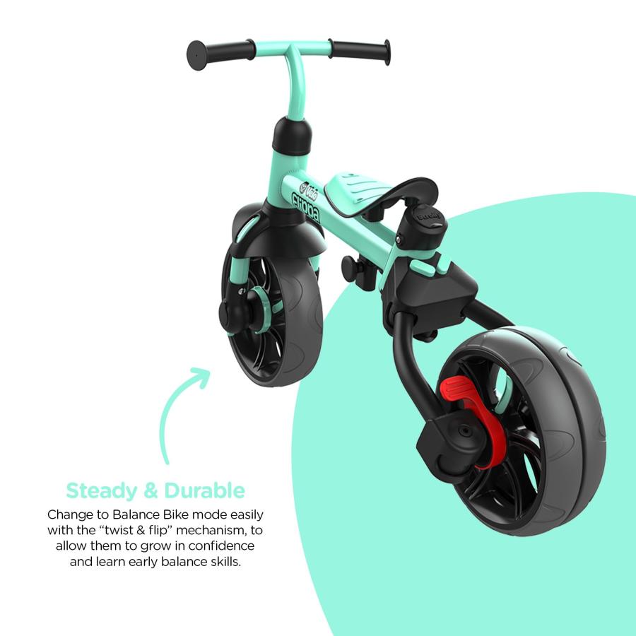 Yvolution 4 in 1 Toddler Trike Y Velo Flippa Push Tricycle Toddl 並行輸入品｜kevin-store｜10