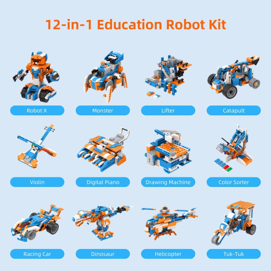 Apitor Robot X, STEM Robot Toys for Kids 8 12, 12 in 1 App Enabl 並行輸入品｜kevin-store｜06