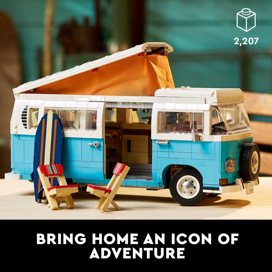 LEGO Volkswagen T2 Camper Van 10279 Building Kit; Build a Display 並行輸入品｜kevin-store｜06