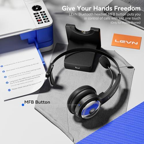 LEVN Bluetooth 5.0 Headset, Wireless Headset with Microphone (AI 並行輸入品｜kevin-store｜07