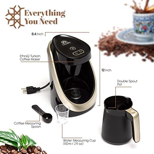 ETHNIQ Turkish Coffee Maker   100% BPA Free, 120V, 1 to 4 Cup Br 並行輸入品｜kevin-store｜05