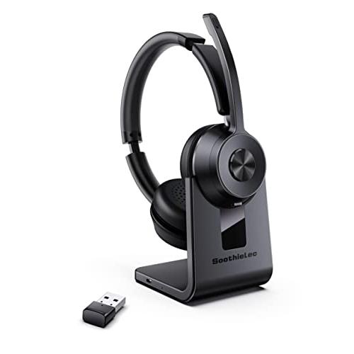 Bluetooth Headset V5.1, Wireless Headset with Noise Canceling Mi 並行輸入品｜kevin-store｜02