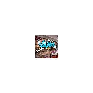 KOMNNI Custom 3D Stereo Street Graffiti Brick Wallpaper Cartoon  並行輸入品｜kevin-store｜04