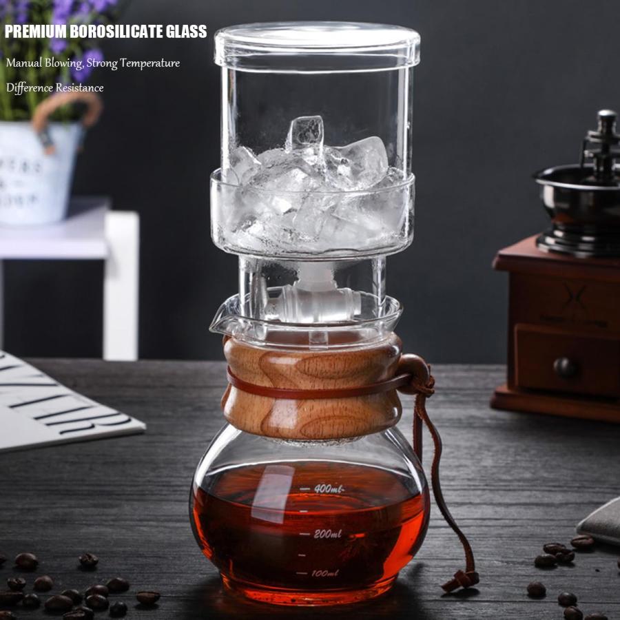 RUIFAR Cold Brew Coffee Maker Glass Ice Drip Coffee Pot with Adj 並行輸入品｜kevin-store｜04