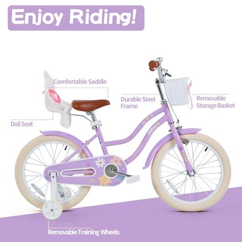 JMMD Girls Bike Ages 4 12 Years Old, Kids Bike for Toddlers with 並行輸入品｜kevin-store｜05