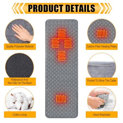 Newwiee 2 Pcs Heated Sleeping Bag Pad 5V USB Power Support Sleep 並行輸入品｜kevin-store｜08