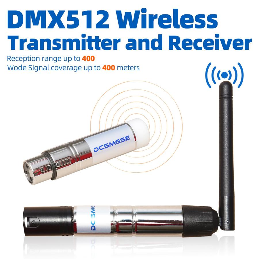 Dcsmgse DMX Wireless, 3PCS DMX512 DMX Dfi DJ 2.4G Wireless 2 Rec 並行輸入品｜kevin-store｜06