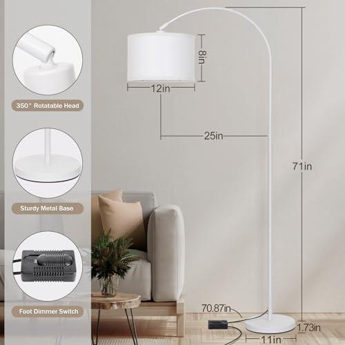 Seaside village Standing Lamp for Living Room, Dimmable Arc Floo 並行輸入品｜kevin-store｜05