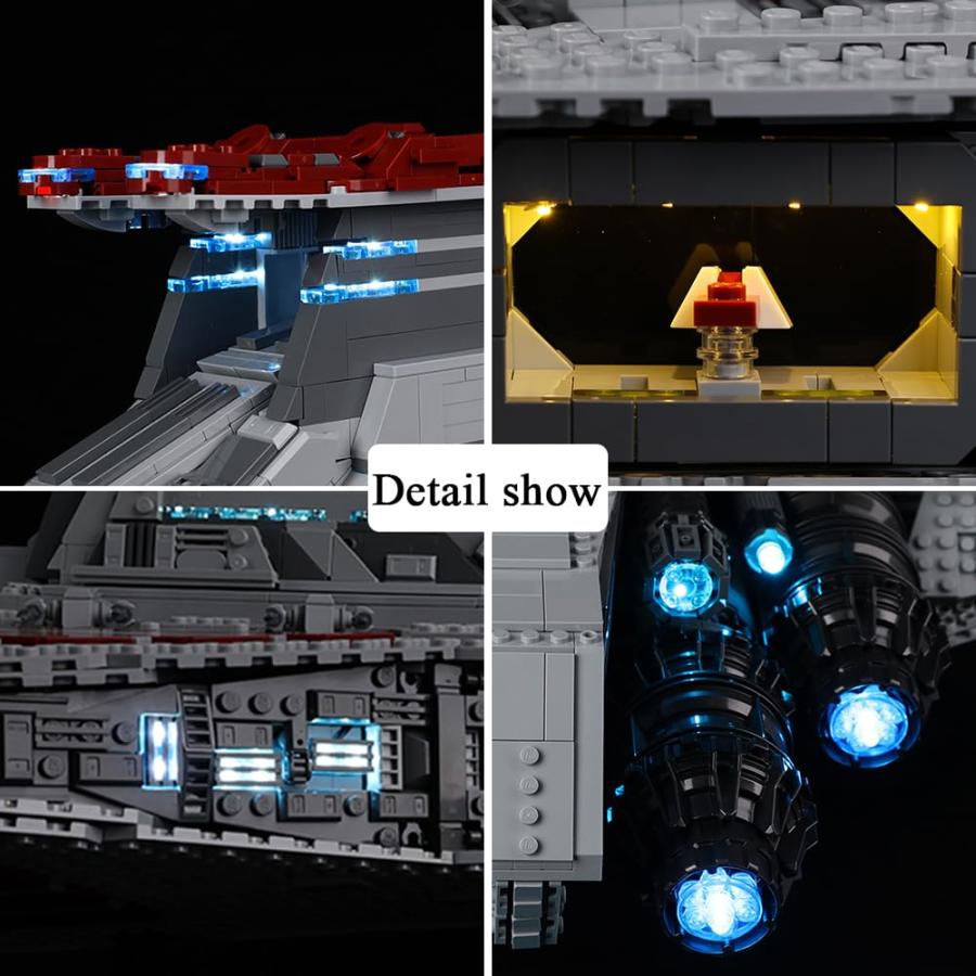Kyglaring LED Lighting Kit for Lego Star Wars Venator 75367 Buil 並行輸入品｜kevin-store｜07