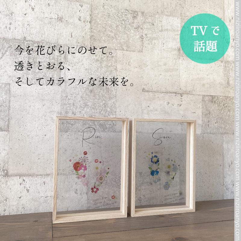 Hanaashi 透ける 花 の 足形 命名 透明 アクリル クリア シート 足 押し花 アート Y Hanaashi にじいろあんよ 通販 Yahoo ショッピング