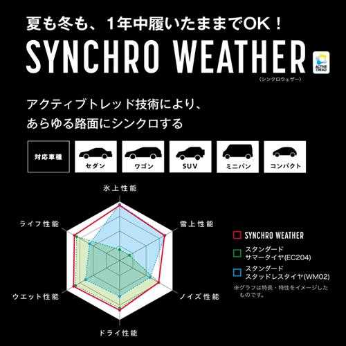ダンロップ シンクロウェザー (4本) 235/60R17 102H 360730の画像