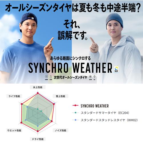 ダンロップ公式ポイント還元キャンペーン対象！ シンクロウェザー (4本) 235/55R19 105H XL 357815の画像