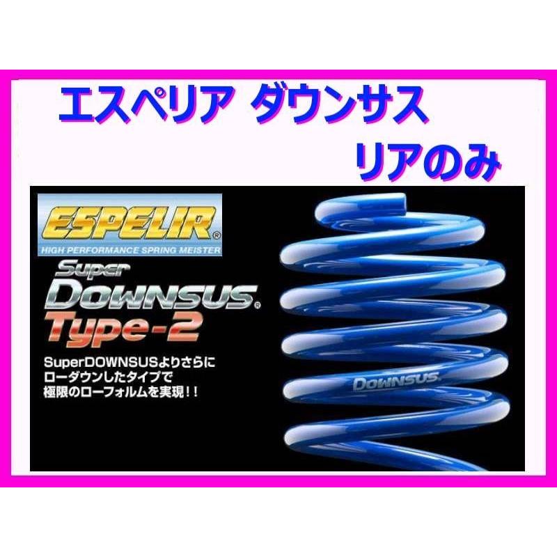 エスペリア スーパーダウンサスタイプ2 (リア左右) ミラ バン L700V ESD-2414R｜key-point