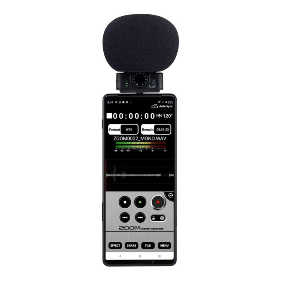 ZOOM Am7 Androidデバイス用Mid-Sideステレオマイク ZOOM(ズーム) Am7 Androidデバイス用Mid-Sideステレオマイク