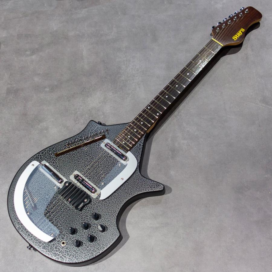 Star's Electric Sitar ELS1 Black w/Silver Crack gd68025ミュージックランドKEY