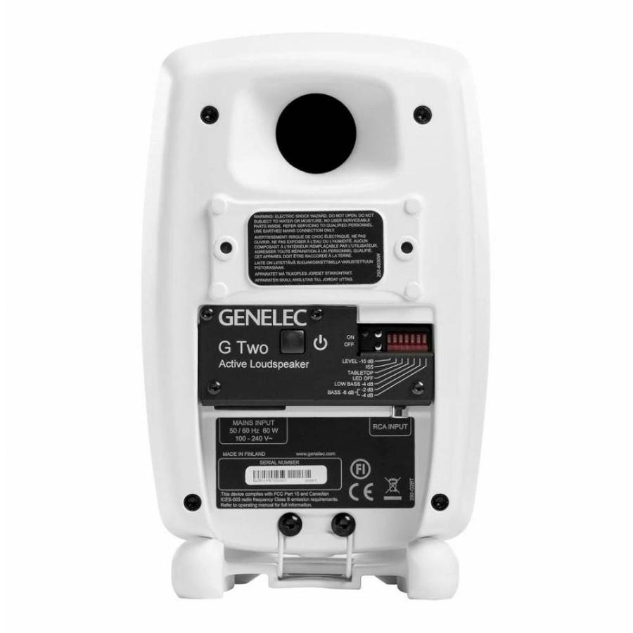 【美品・ペア】GENELEC G2 アクティブ/2台セット / 国内正規品・白 GENELEC G Two G2BWM ホワイト（ペア）[メーカープロモーション価格