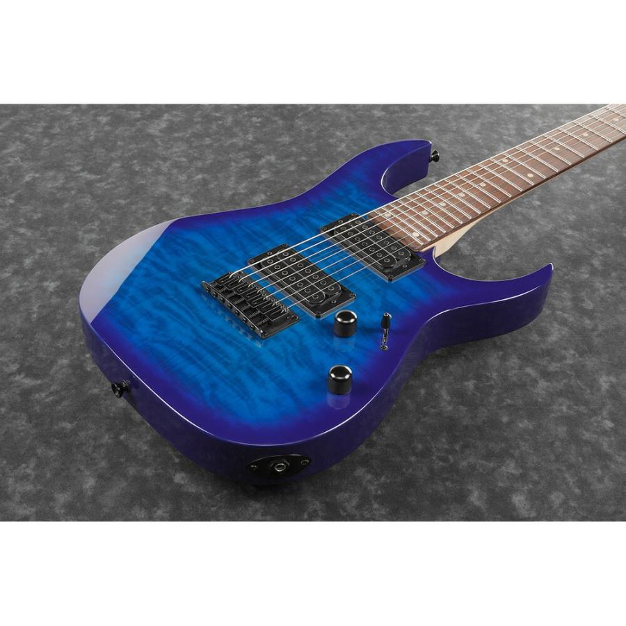 Ibanez アイバニーズ エレキギター Gio GRG7221QA-TBB (Transparent Blue Burst)｜key｜03