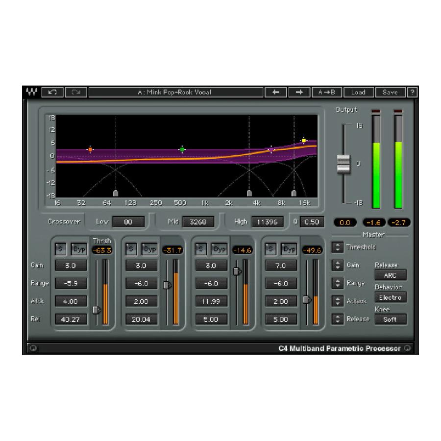 WAVES C4 Multiband Compressor [メール納品][メーカープロモーション 7/20まで] | 