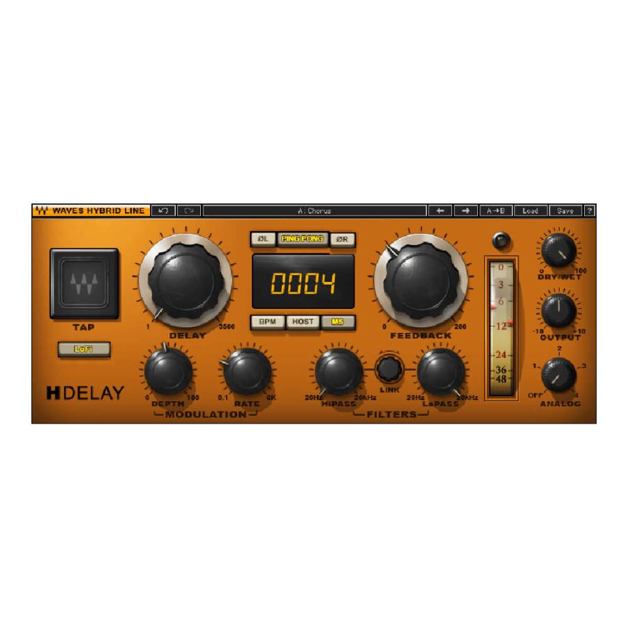 WAVES H-Delay Hybrid Delay [メール納品][メーカープロモーション 7/20まで] | 