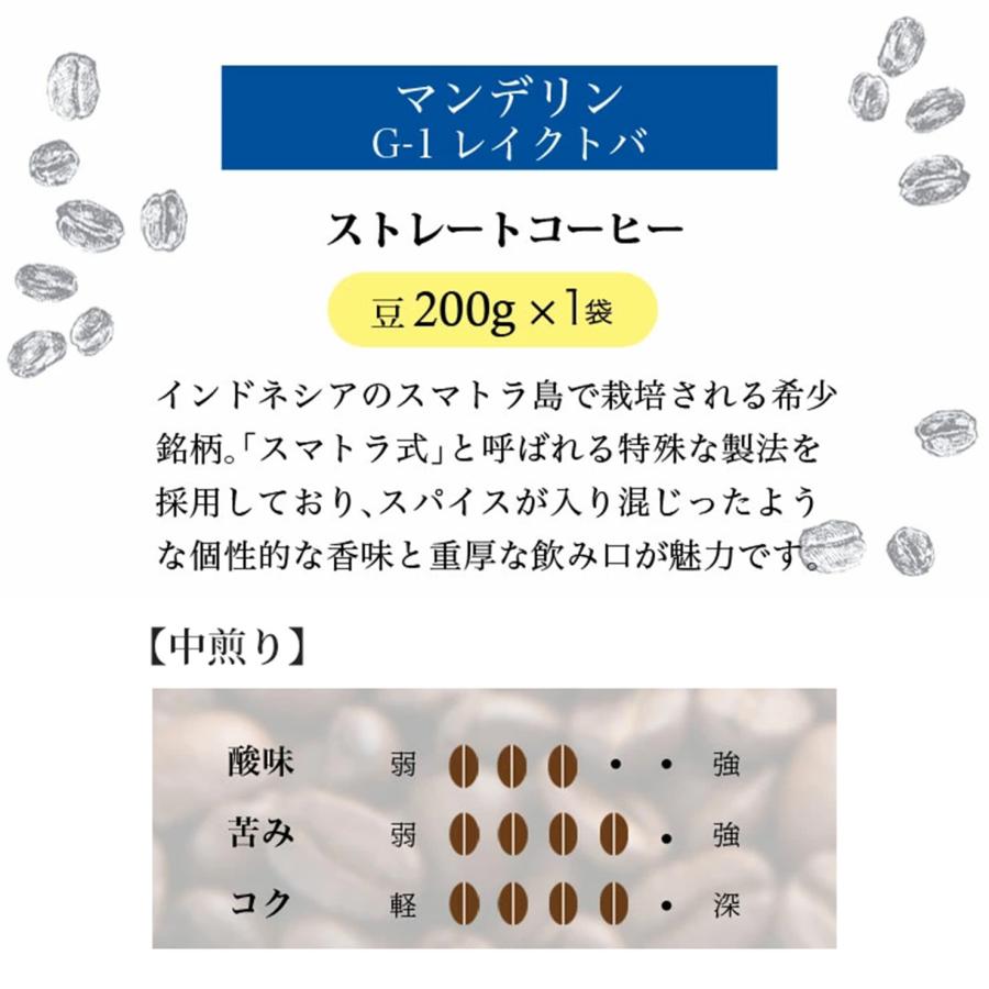 タイムセール 5種の味わい コーヒー豆 福袋 送料無料  ストレートコーヒー ブラジル マンデリン グァテマラ キリマンジャロ コロンビア  オススメ キーコーヒー