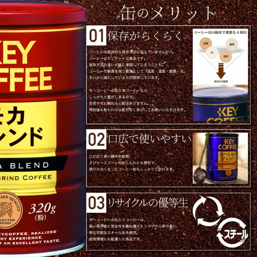 KEY COFFEE（キーコーヒー） コーヒー コーヒー粉 缶入り モカブレンド