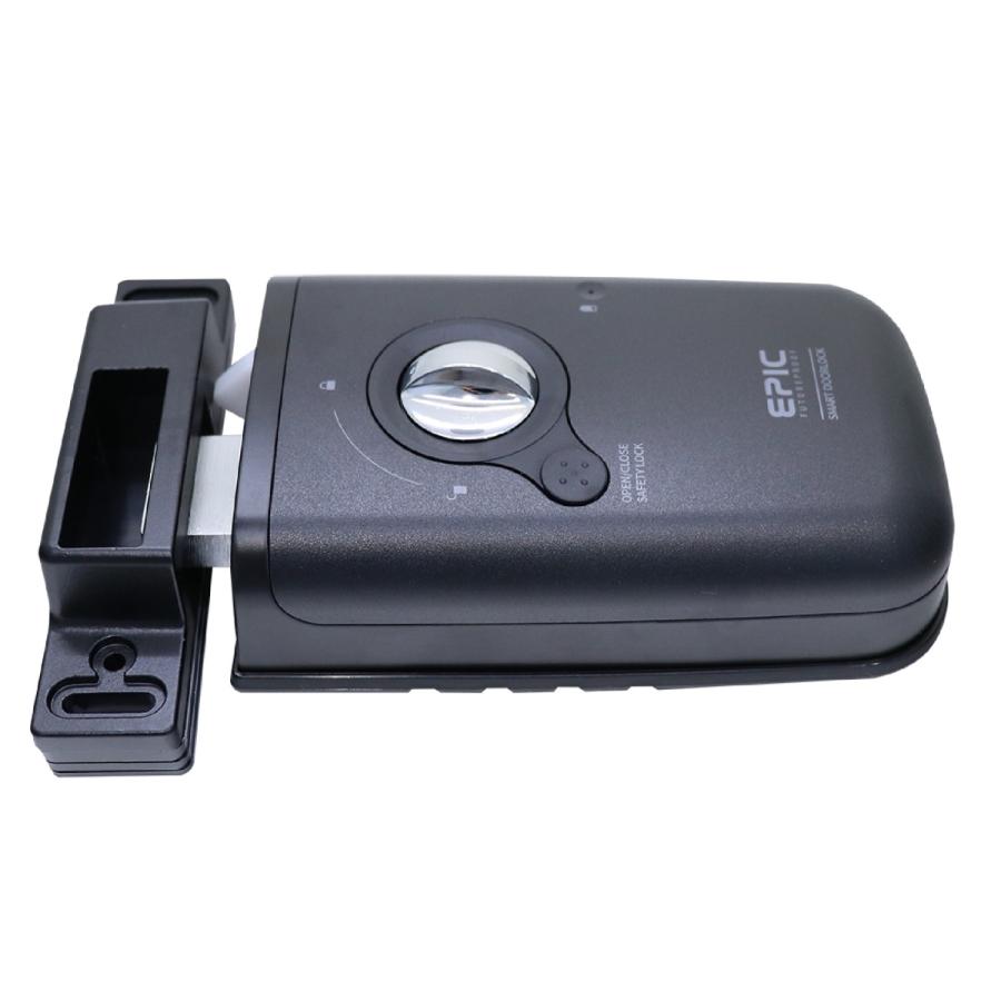 玄関 カギ 鍵 後付け ES-F300D （EPIC）スマートロック オートロック 暗証番号 指紋認証 アプリ 電子錠 開き戸用 ドア :es- f300d:キーマイスタージョー - 通販 - Yahoo!ショッピング