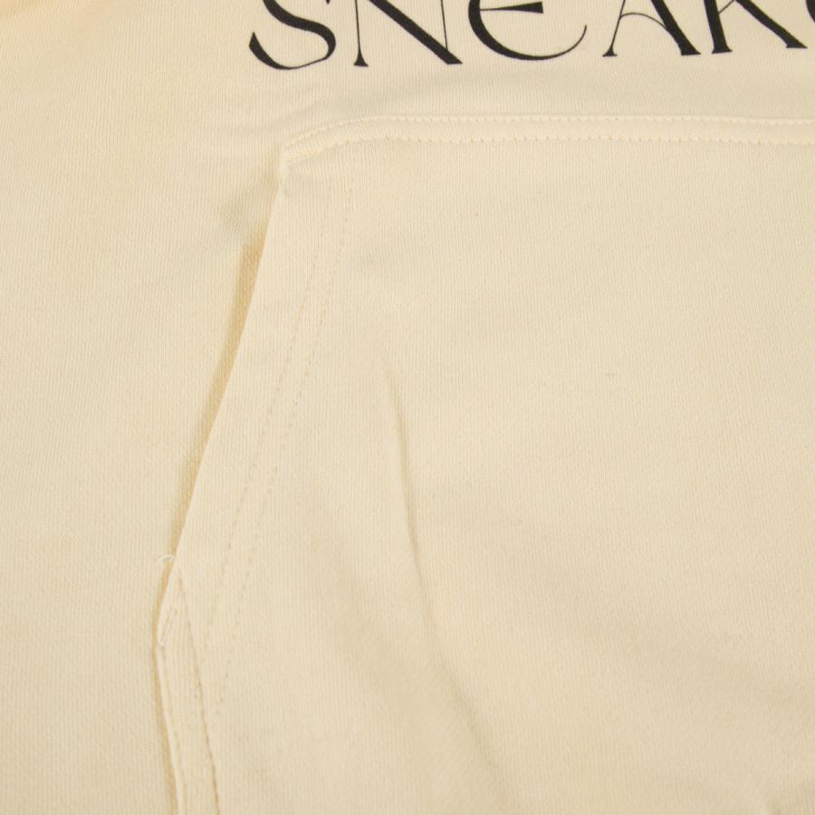『SNKRGIRL original message hoodie(Black logo) 』スニーカーガール オリジナルメッセージパーカー / ホワイト(ブラックロゴ)｜keyoflife-plus-shop｜05