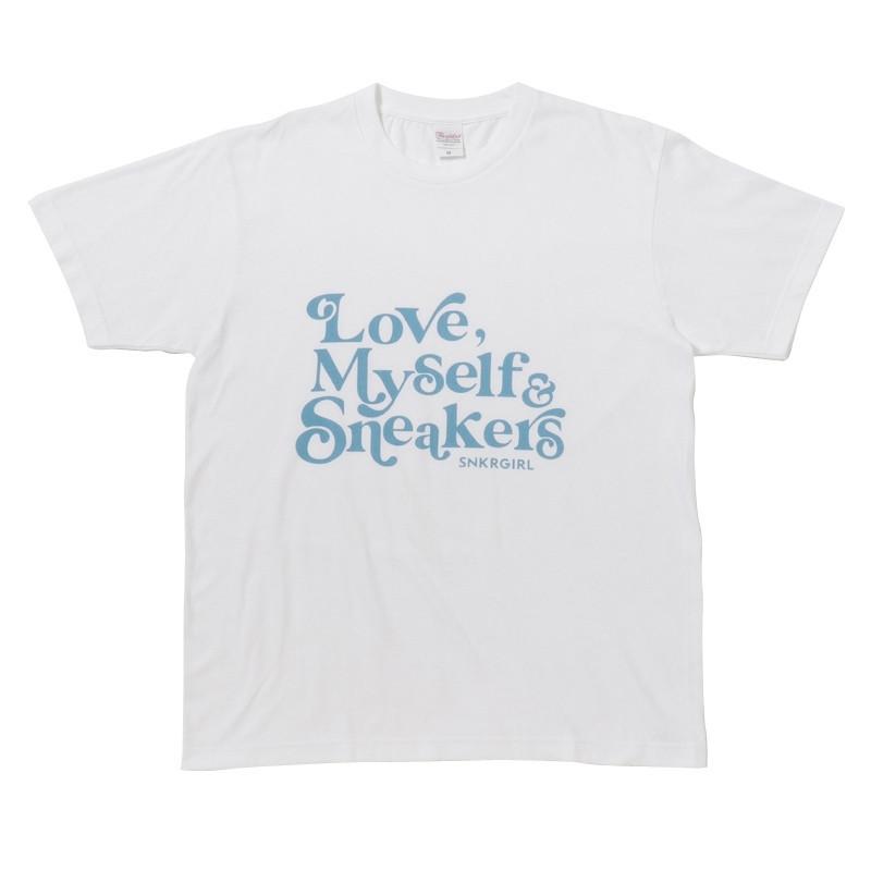 『SNKRGIRL Tee(Blue Logo) 』スニーカーガール オリジナルTシャツ / ブルーロゴ｜keyoflife-plus-shop