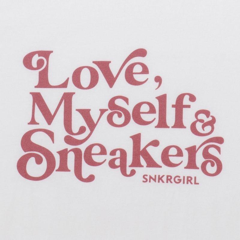 『SNKRGIRL Tee(Red Logo)』スニーカーガール オリジナルTシャツ /  レッドロゴ｜keyoflife-plus-shop｜02