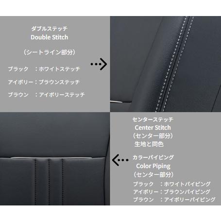 クラッツィオ アクセント シートカバー セレナ Xグレード C28/NC28/GC28 8人乗り EN-5642｜keypoint｜02