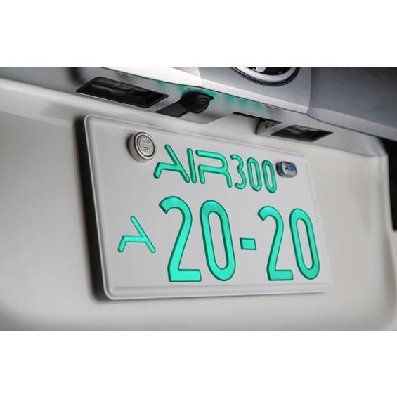 AIR (エアー) LED字光式ナンバープレート 前後2枚セット 国交省認定 薄型（最薄部2mm） メーカー3年保証 送料無料｜keypoint｜02