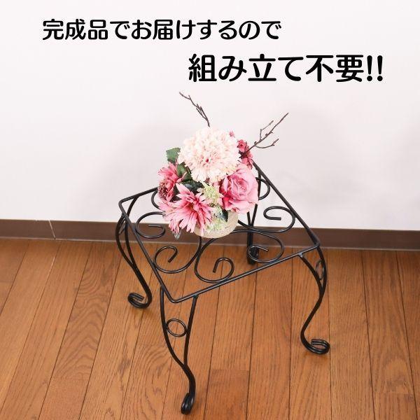 アンティーク調　花台　スタンドセット アイアン製 アンティーク調 フラワースタンド（花台） プランター