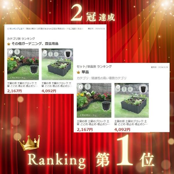 DAIM 庭の仕切りブロック 土留め板 土留めブロック 土留 どどめ 根止め