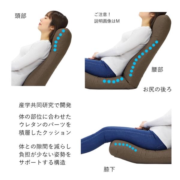 座椅子 背もたれ リクライニング おしゃれ クッション ごろ寝マット お