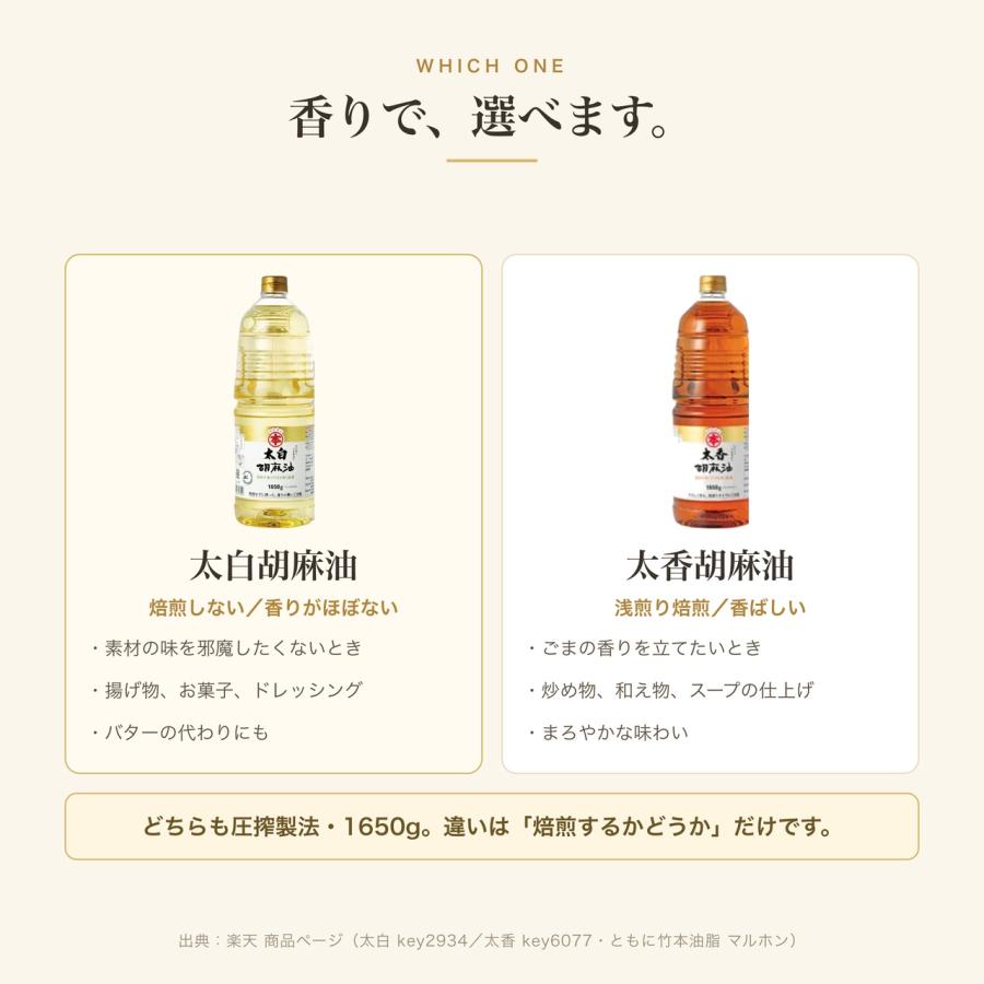 マルホン 太白胡麻油 PET 1650g 3本 ペットボトル 竹本油脂 無味無臭